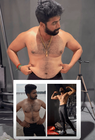 Our client KRISHNA’s transformation journey trained by GYMNATION trainers! 💪🔥